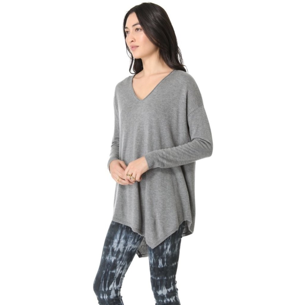 Joie Armelio Asymmetrical Long-sleeve Sweater Tunic